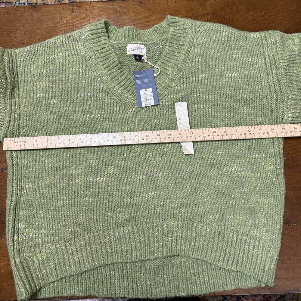 Universal Thread Women's V-Neck Pullover Sweater Green Size XL NWT - Picture 4 of 9